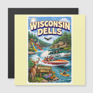 Wisconsin Dells Abenteuer – Wasserparks und Enten Magnetkarte