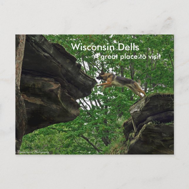 Wisconsin Dells, Ein großartiger Ort ... Postkarte (Vorderseite)