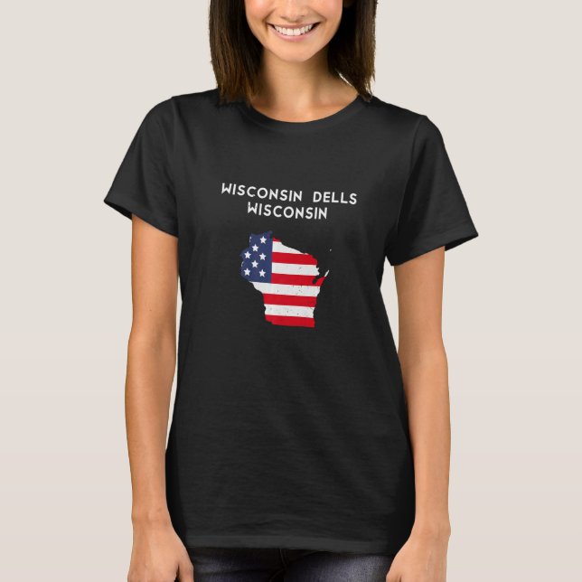 Wisconsin Dells Wisconsin USA Staat America Travel T-Shirt (Vorderseite)