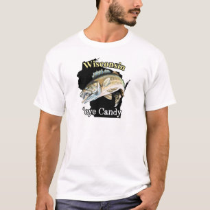 Wisconsin 'Eye Candy Funny Walleye Fischen T - Shi T-Shirt