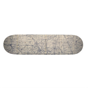 Wisconsin-Fahrrad-Straßenkarte 4 Skateboard