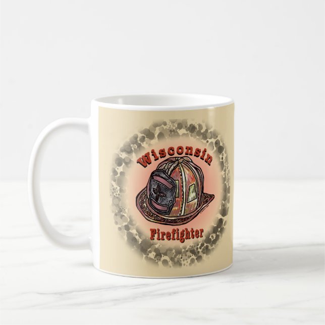 Wisconsin Firefighter-Tasse Kaffeetasse (Links)