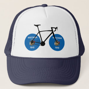 Wisconsin Flag Cycling Truckerkappe