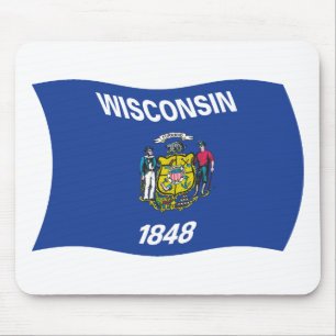 Wisconsin-Flag-Mauspad Mousepad