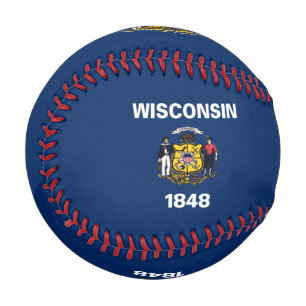 Wisconsin-Flagge Baseball