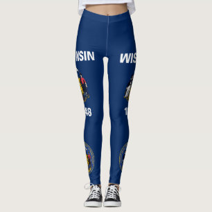 Wisconsin-Flagge Leggings