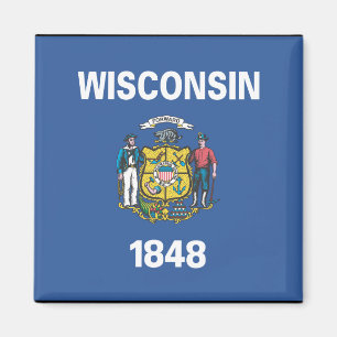 WISCONSIN-FLAGGE MAGNET