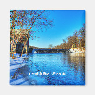 Wisconsin, Fluss Crawfish in der Nähe von Elba, Magnet