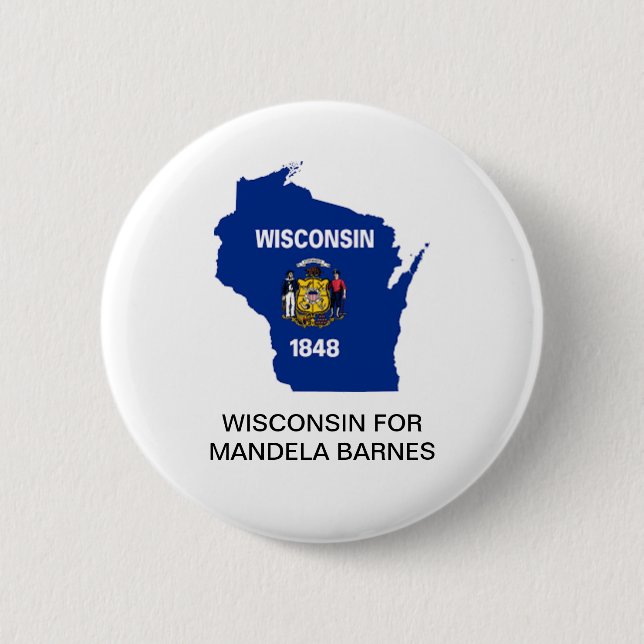 WISCONSIN FÜR MANDELA BARNES SENATE Button (Vorderseite)