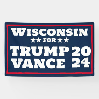 Wisconsin für Trump Vance 2024-Banner Banner