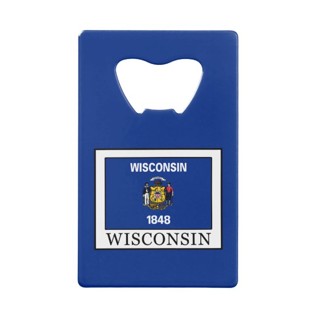 Wisconsin Geldbeutel Flaschenöffner (Vorderseite)