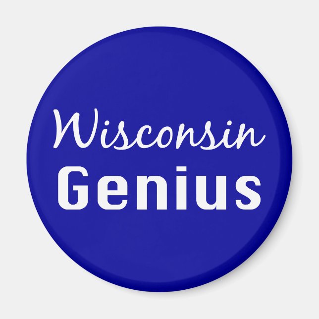 Wisconsin Genius Geschenke Magnet (Vorne)