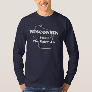 Wisconsin-Geruch der Molkereiluft-lange T-Shirt
