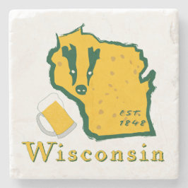 Wisconsin-Getränk-Untersetzer Steinuntersetzer