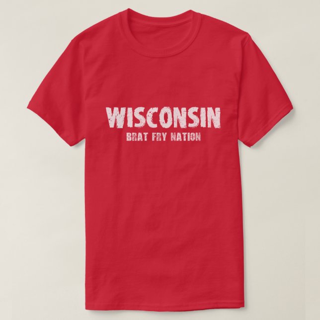 Wisconsin - Görn-Fischrogen-Nations-T-Shirt T-Shirt (Design vorne)