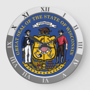 Wisconsin Große Wanduhr
