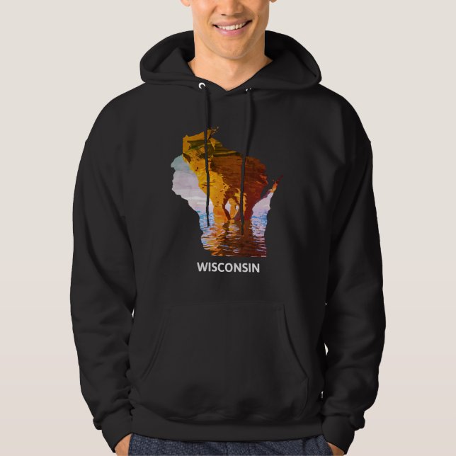 Wisconsin Hoodie (Vorderseite)