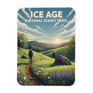 Wisconsin Ice Age National Landschaftlich Trail Magnet