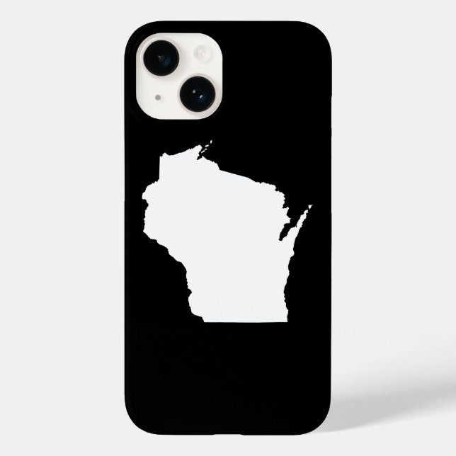 Wisconsin in Weiß Case-Mate iPhone Hülle (Rückseite)