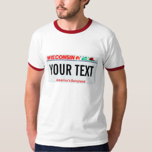 Wisconsin-Kfz-Kennzeichen T-Shirt