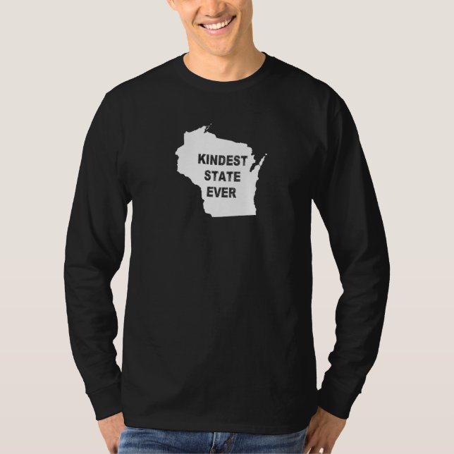Wisconsin Kindest Staat Ever Travel Best Rank Al m T-Shirt (Vorderseite)