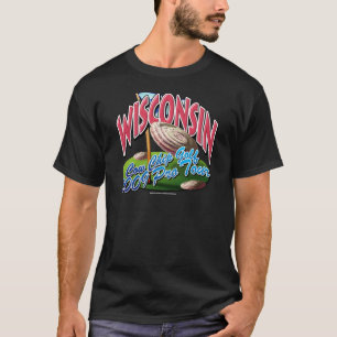 Wisconsin-Kuh-Chip-Golf T-Shirt
