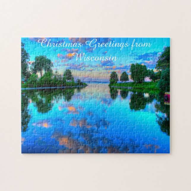 Wisconsin Lake Scene. Jigsaw Puzzle (Horizontal)