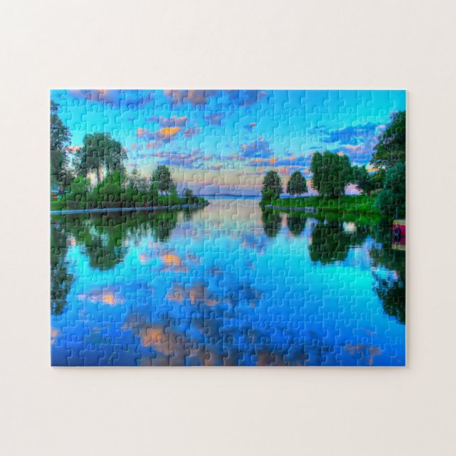 Wisconsin Lake Scene. Puzzle (Horizontal)