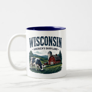 Wisconsin Landschaften Erbe Zweifarbige Tasse