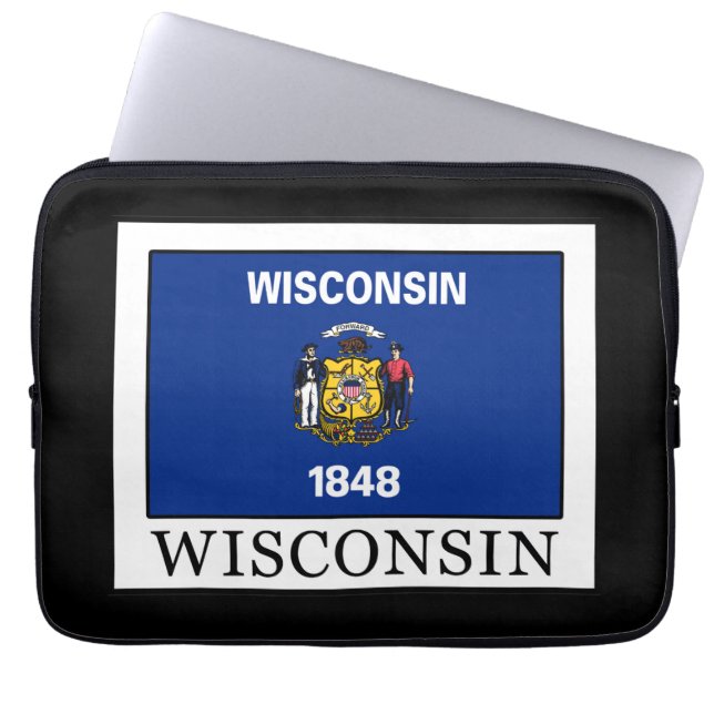 Wisconsin Laptopschutzhülle (Vorderseite)