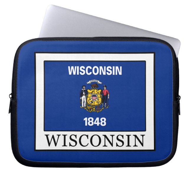 Wisconsin Laptopschutzhülle (Vorderseite)