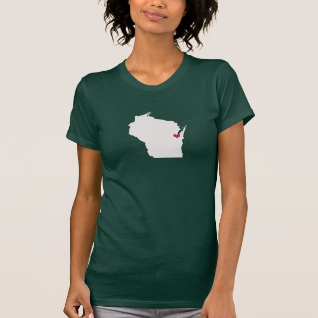 Wisconsin-Liebe T-Shirt (Vorderseite)