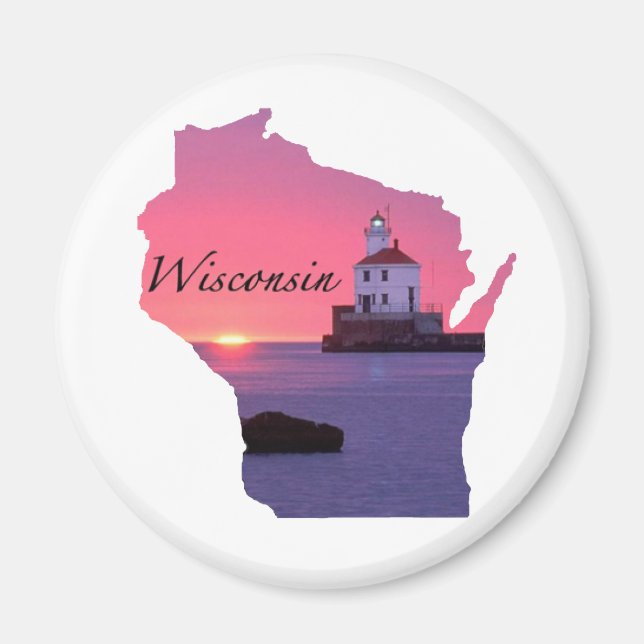 Wisconsin Lighthouse Magnet (Vorne)