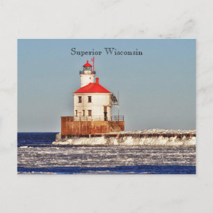 Wisconsin Lighthouse Postcard Postkarte