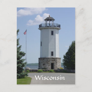 Wisconsin Lighthouse Postkarte
