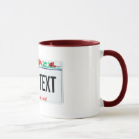 Wisconsin-Lizenzplatten-Tasse