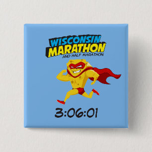 Wisconsin-Marathon Posten-Marathon Button