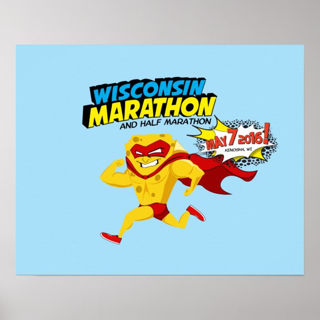 Wisconsin Marathon Race Day Poster (Vorne)