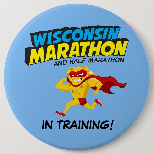 Wisconsin-Marathon-Training Button (Vorderseite)