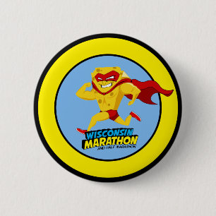 Wisconsin-Marathonlauf-Tag Button