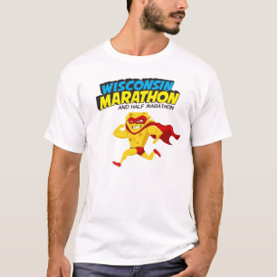 Wisconsin-Marathonlauf-Tag T-Shirt