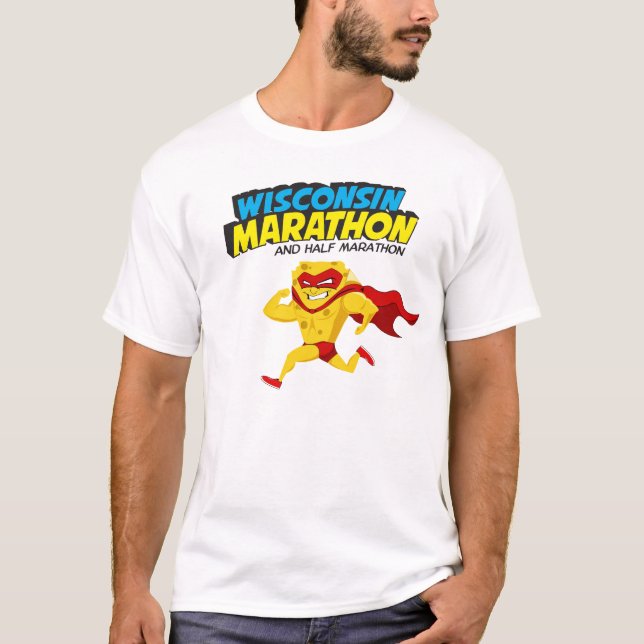 Wisconsin-Marathonlauf-Tag T-Shirt (Vorderseite)