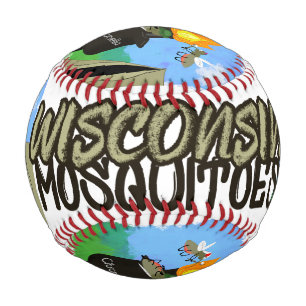 Wisconsin Moskitos Cartoon - Camping von Tiki Baseball