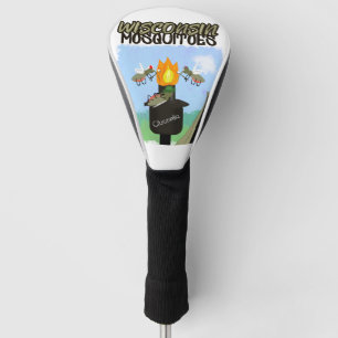 Wisconsin Moskitos Cartoon - Camping von Tiki Golf Headcover