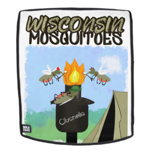 Wisconsin Moskitos Cartoon - Camping von Tiki Rucksack