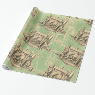 Wisconsin Motor Milwaukee Wisconsin Gas Motor X Geschenkpapier