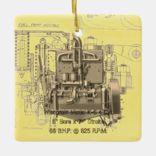 Wisconsin Motor Milwaukee Wisconsin Motor Early K Keramikornament