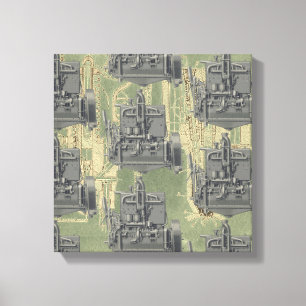 Wisconsin Motor Milwaukee Wisconsin Motor Early K Leinwanddruck