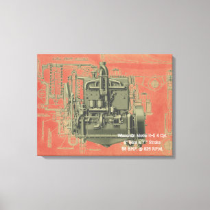 Wisconsin Motor Milwaukee Wisconsin Motor Early K Leinwanddruck