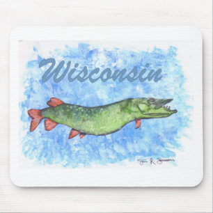 Wisconsin Muskie Mousepad